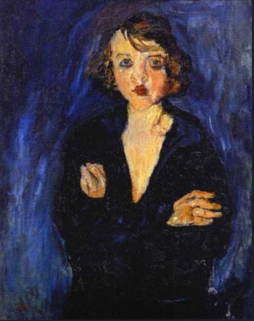 Вторая справа. Выход на террасу последнего этажа блог  - ХаимСутин, Женщина со скрещенными руками.jpg